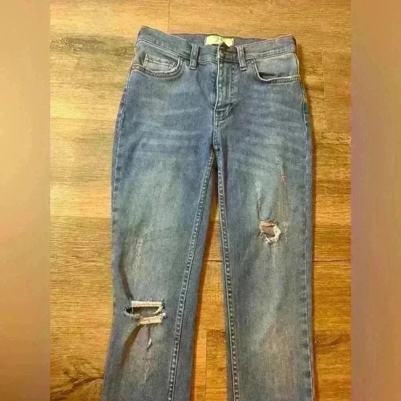 Free People Great Heights Frayed Fringe Skinny Jeans 25 - Picture 5 of 11